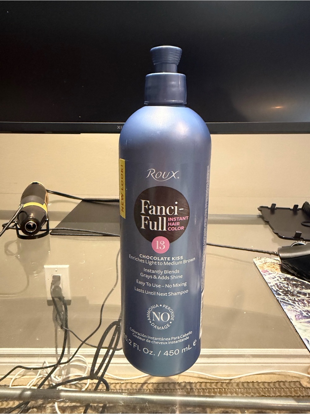 Roux Fanci-Full Rinse Instant Hair Color - 13 Chocolate Kiss by Roux 450ml/15oz